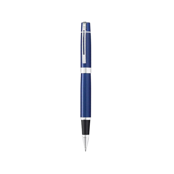 Load image into Gallery viewer, Sheaffer 300 E9341 Rollerball Pen - Glossy Blue with Chrome Plated Trims
