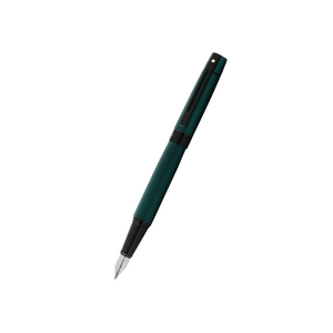 Sheaffer 300 E9346 Fountain Pen - Matte Green Lacquer with Polished Black Trims