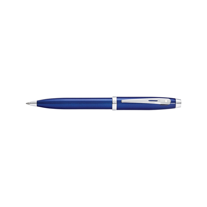 Sheaffer 100 Glossy Blue Lacquer CT Ballpoint Pen &amp; Two Ballpoint Refill with Gift Box