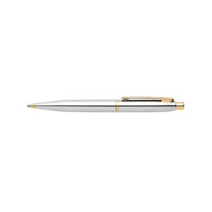 Sheaffer VFM E9422 Ballpoint Pen - Polished Chrome with Gold Plated Trims