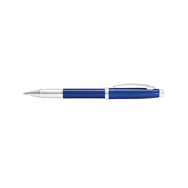 Load image into Gallery viewer, Sheaffer 100 E9339 Rollerball Pen - Glossy Blue Lacquer with Chrome Plated Trims
