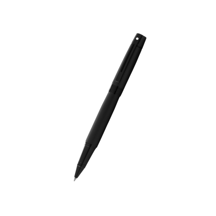 Sheaffer 300 E9343 Matte Black With Black Trims Rollerball Pen (WW30) — Sheaffer rollerball pen — fluid gel ink writing instrument, at Cityluxe Singapore