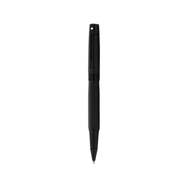 Load image into Gallery viewer, Sheaffer 300 E9343 Rollerball Pen - Matte Black Lacquer with Polished Black Trims

