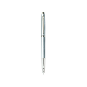 Sheaffer 100 E9306 Fountain Pen - Brushed Chrome with Chrome Plated Trims