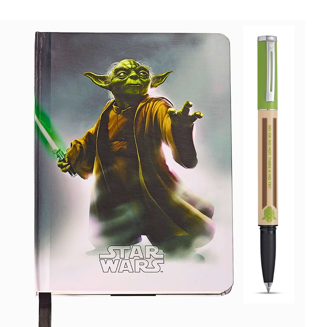 Sheaffer Pop Star Wars Rollerball Pen & Journal - Yoda