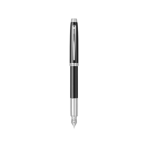 Sheaffer 100 E9317 Fountain Pen - Matte Black with Chrome Plated Trims