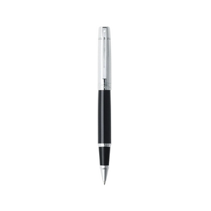 Sheaffer 300 E9314 Rollerball Pen - Glossy Black Barrel and Chrome Cap with Chrome Plated Trims