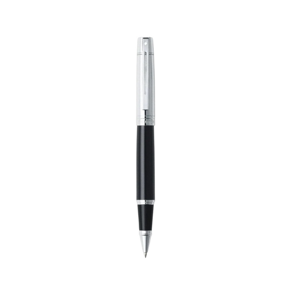 Load image into Gallery viewer, Sheaffer 300 E9314 Rollerball Pen - Glossy Black Barrel and Chrome Cap with Chrome Plated Trims
