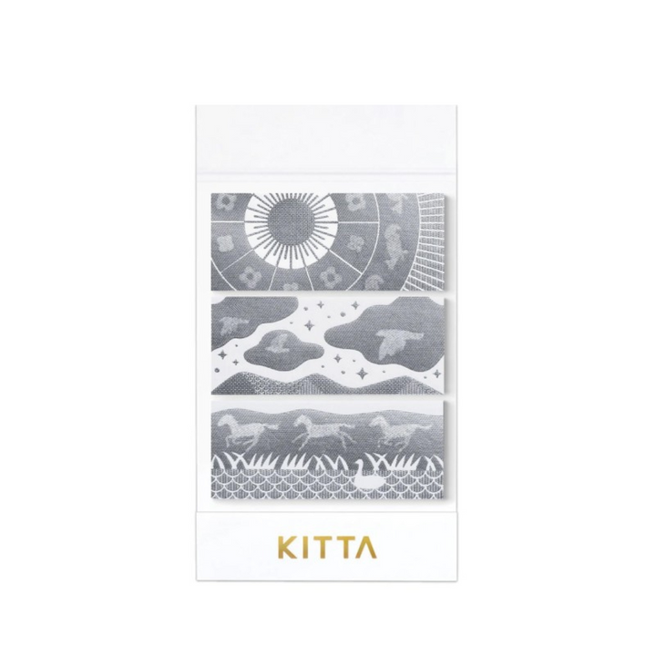 KITTA Special Foil-Type Changing Design Sticker in Shizen — KITTA decorative sticker — for journaling planners and scrapbooking, at Cityluxe Singapore