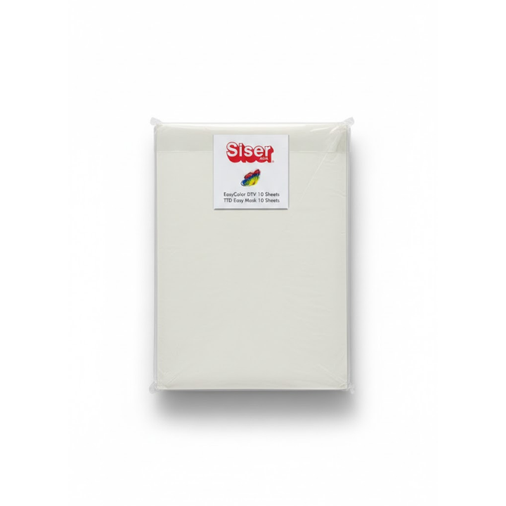 Siser EASYColor Starter Pack (10sheets EASYColor + 10 Masking Film) — front view