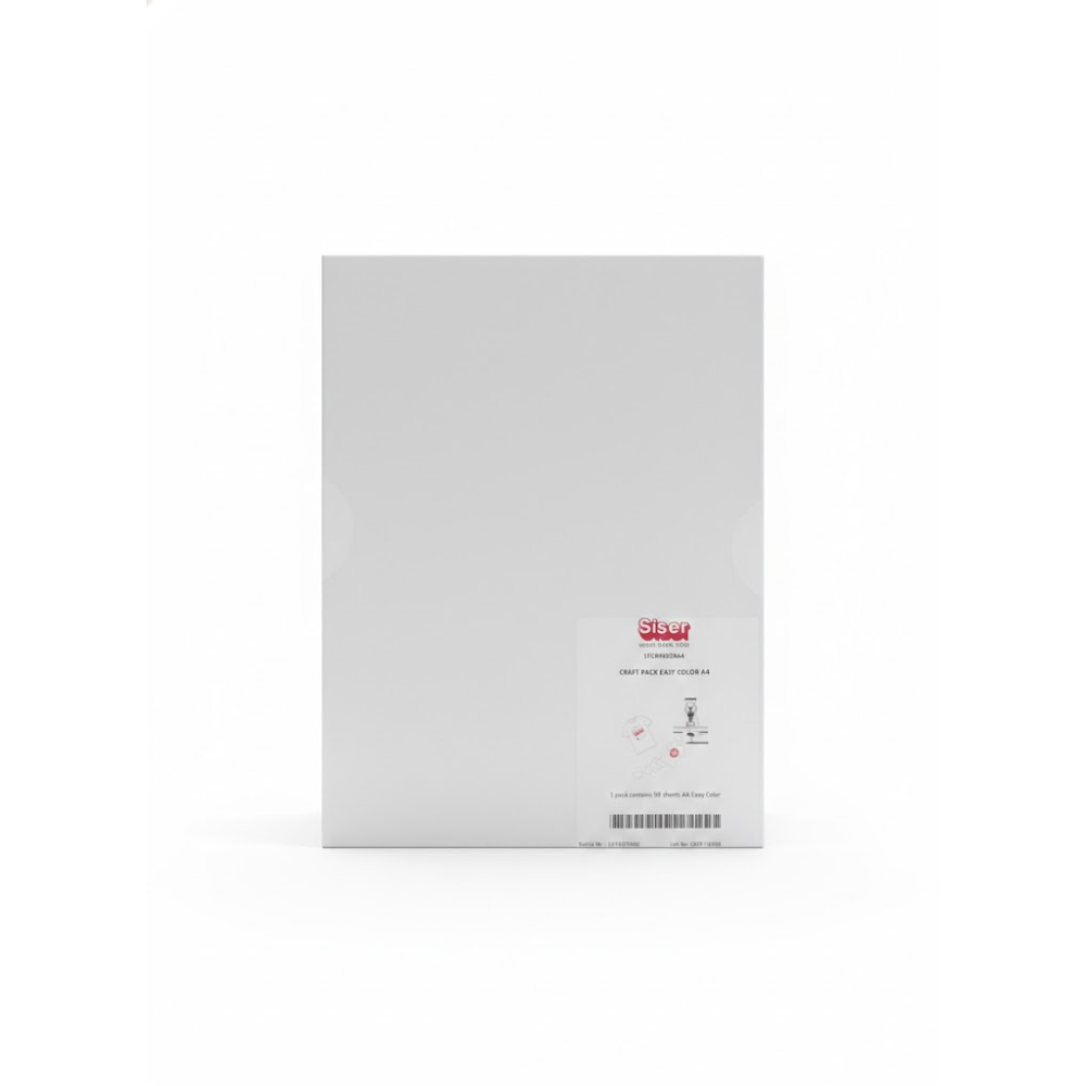 Siser EASYColor Starter Pack (10sheets EASYColor + 10 Masking Film) — side view