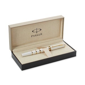 Parker Ingenuity Small Pearl & Metal Gold Trim 5th Technology Pen