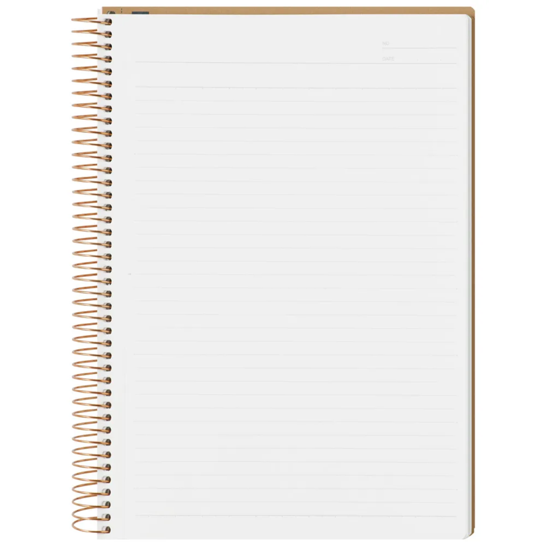 Maruman A5 Spiral Note BASIC 6.5mm 150 Sheet — side view