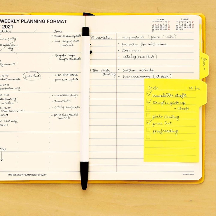 Hightide Sticky Tab Yellow — with packaging