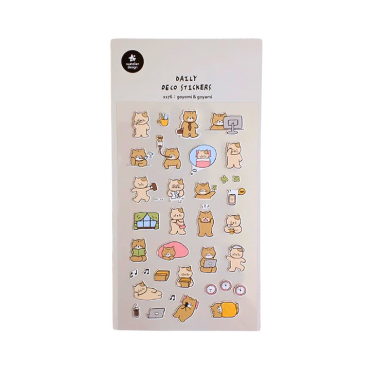 Suatelier Daily Deco Sticker - goyomi &amp; goyami — front view
