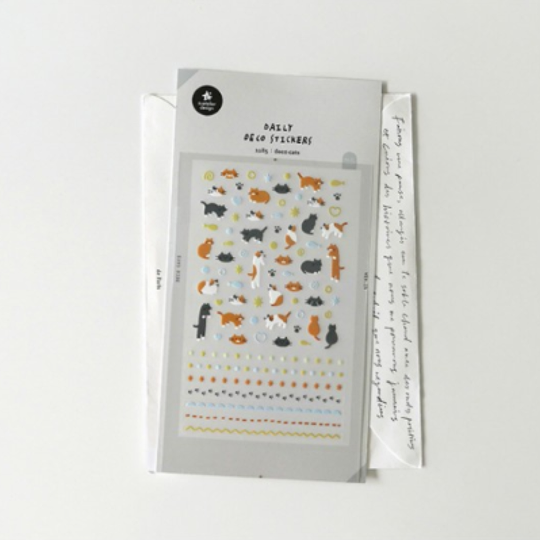Suatelier Daily Deco Sticker - Deco Cats — detail view