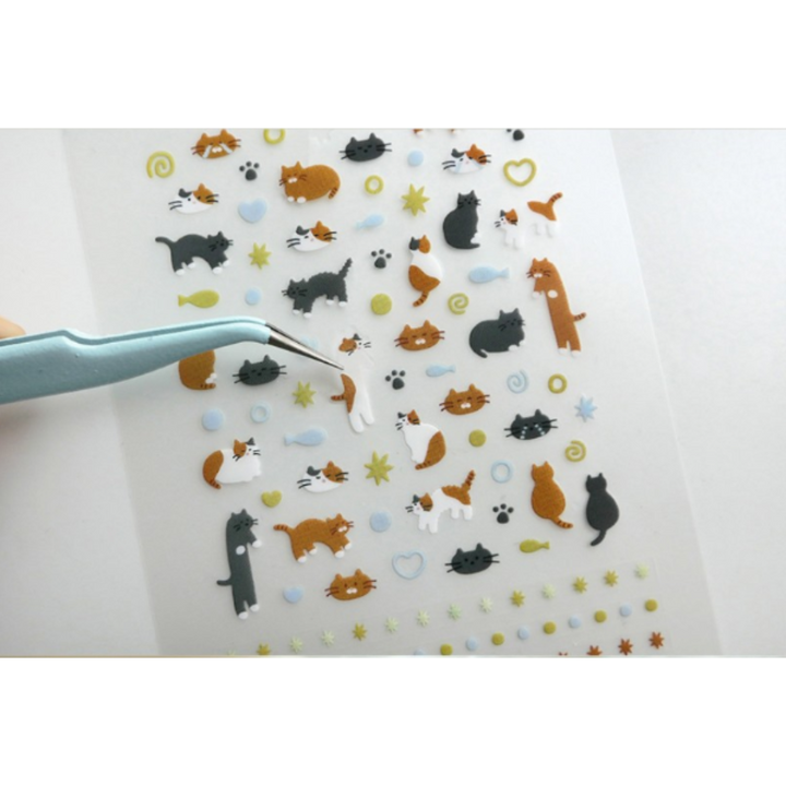 Suatelier Daily Deco Sticker - Deco Cats — with packaging