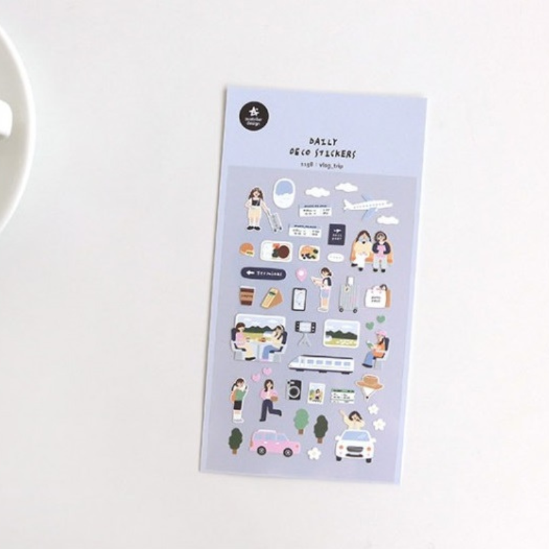 Suatelier Daily Deco Sticker - Vlog Trip