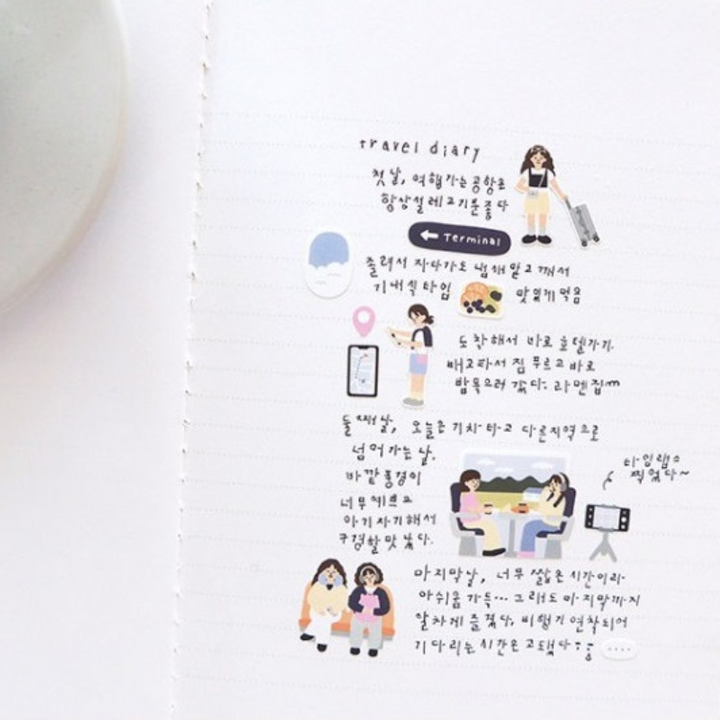 Suatelier Daily Deco Sticker - Vlog Trip
