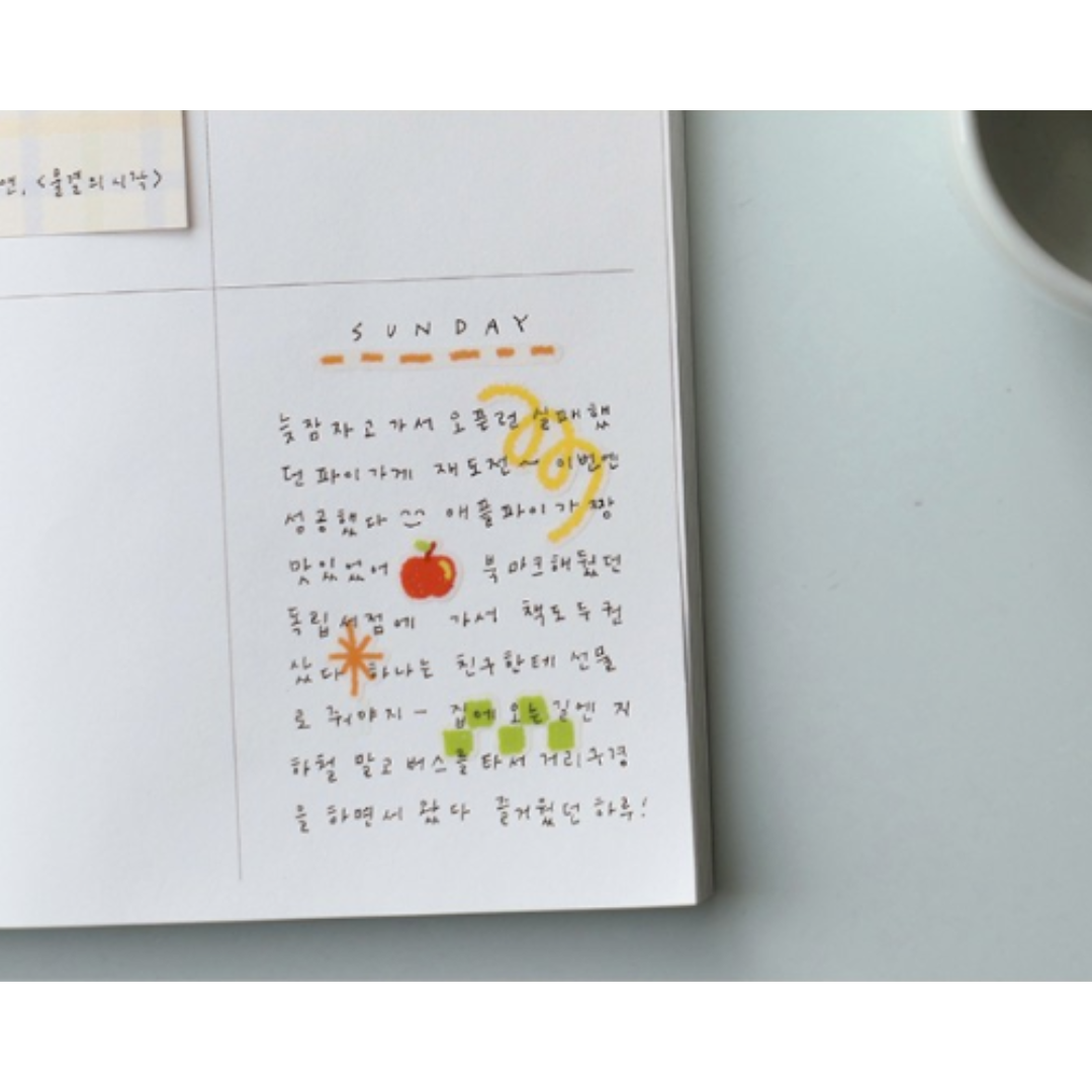 Suatelier Daily Deco Sticker - color your days! — flat lay