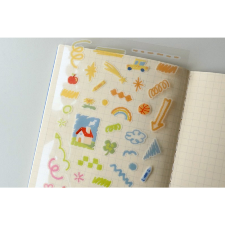 Suatelier Daily Deco Sticker - color your days! — flat lay