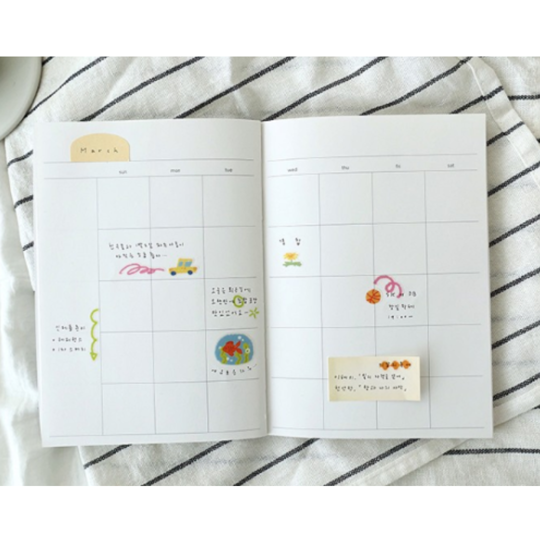 Suatelier Daily Deco Sticker - color your days! — flat lay