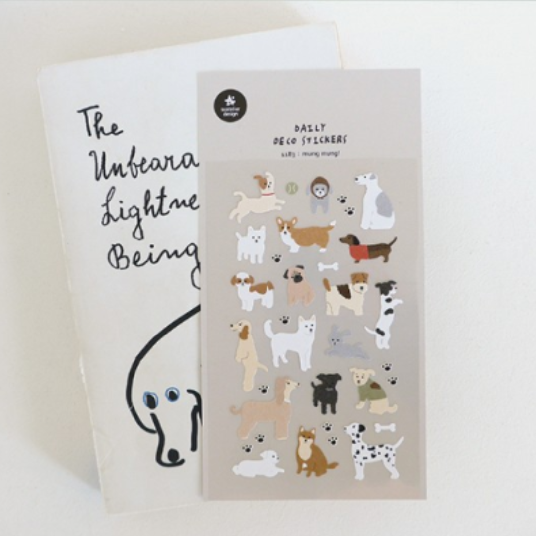 Suatelier Daily Deco Sticker in mung mung! — Suatelier decorative sticker — for journaling, planners and scrapbooking, at Cityluxe Singapore
