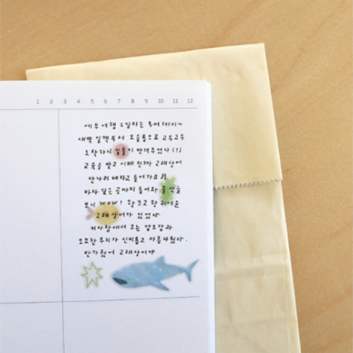 Suatelier Daily Deco Stickers in aqua aqua — Suatelier decorative sticker — for journaling, planners and scrapbooking, at Cityluxe Singapore