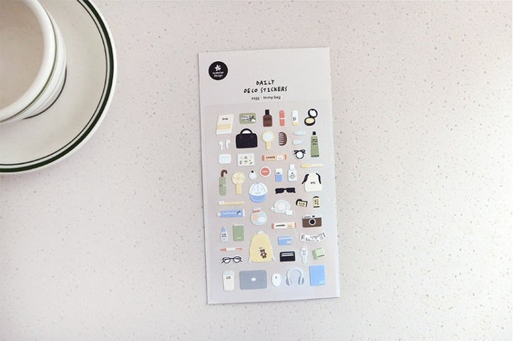 Suatelier Daily Deco Stickers in Sticker In My Bag — Suatelier decorative sticker — for journaling, planners and scrapbooking, at Cityluxe Singapore