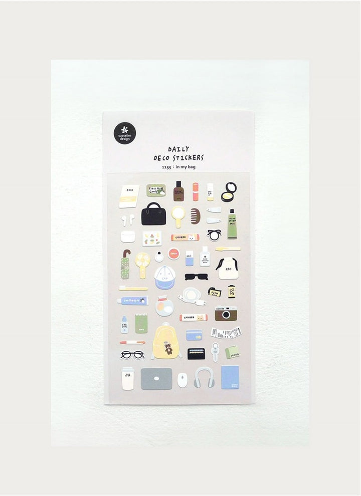 Suatelier Daily Deco Stickers in Sticker In My Bag — Suatelier decorative sticker — for journaling, planners and scrapbooking, at Cityluxe Singapore