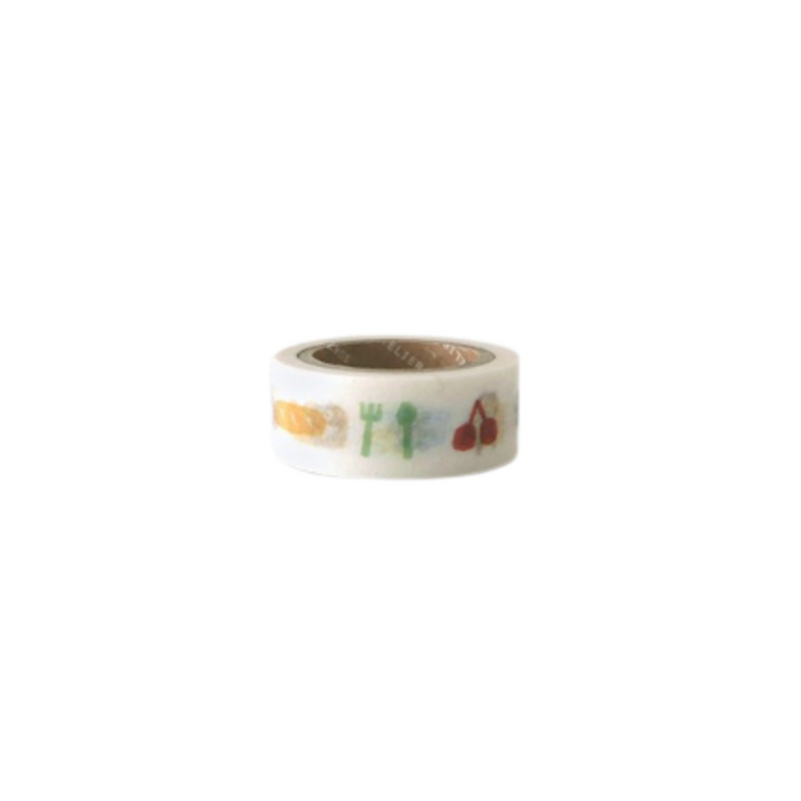 Suatelier Masking Tape in Illust.07 — Suatelier washi tape — decorative Japanese paper tape for journaling and craft, at Cityluxe Singapore