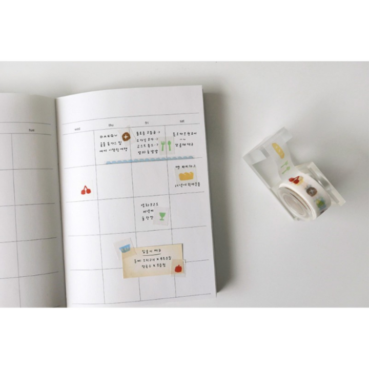 Suatelier Masking Tape in Illust.07 — Suatelier washi tape — decorative Japanese paper tape for journaling and craft, at Cityluxe Singapore