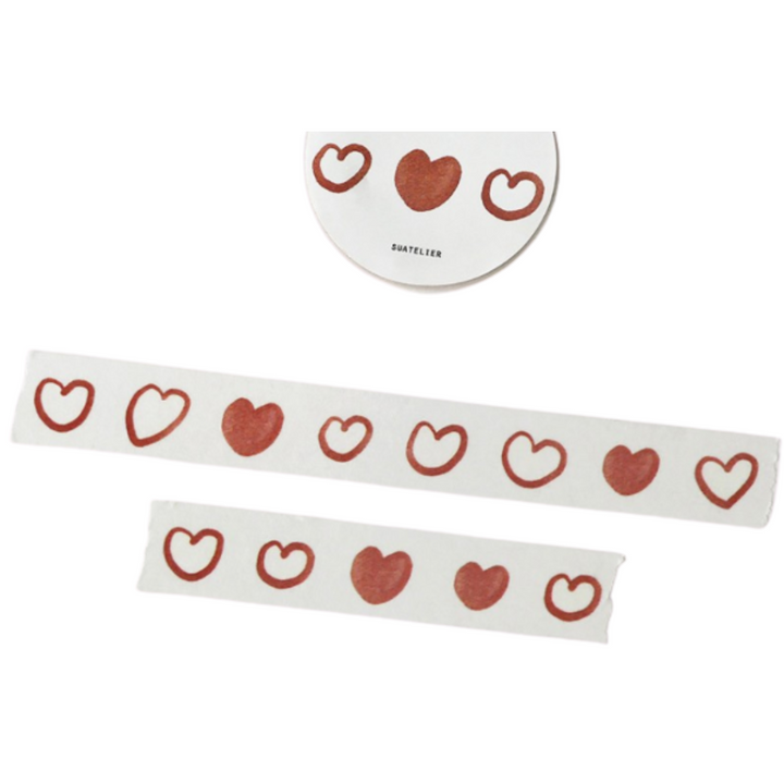 Suatelier Masking Tape in Illust.09 — Suatelier washi tape — decorative Japanese paper tape for journaling and craft, at Cityluxe Singapore