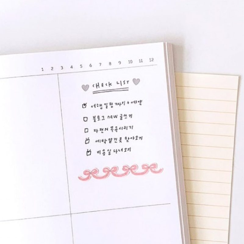Suatelier Mini Series Sticker in Deco.13 Ribbon — Suatelier decorative sticker — for journaling, planners and scrapbooking, at Cityluxe Singapore
