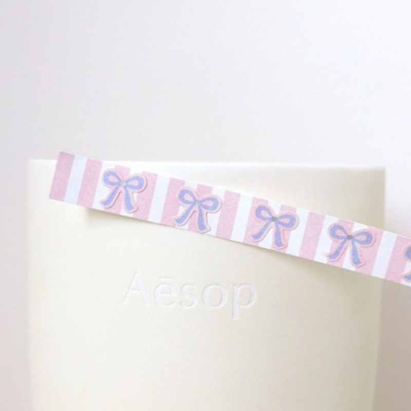 Suatelier Mini Series Sticker in Deco.13 Ribbon — Suatelier decorative sticker — for journaling, planners and scrapbooking, at Cityluxe Singapore