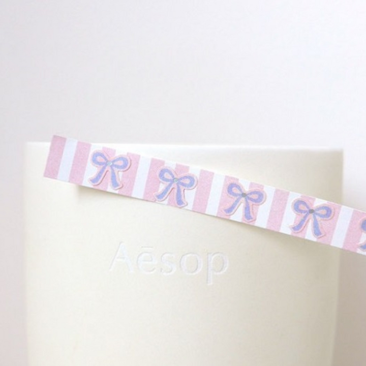 Suatelier Mini Series Sticker in Deco.13 Ribbon — Suatelier decorative sticker — for journaling, planners and scrapbooking, at Cityluxe Singapore
