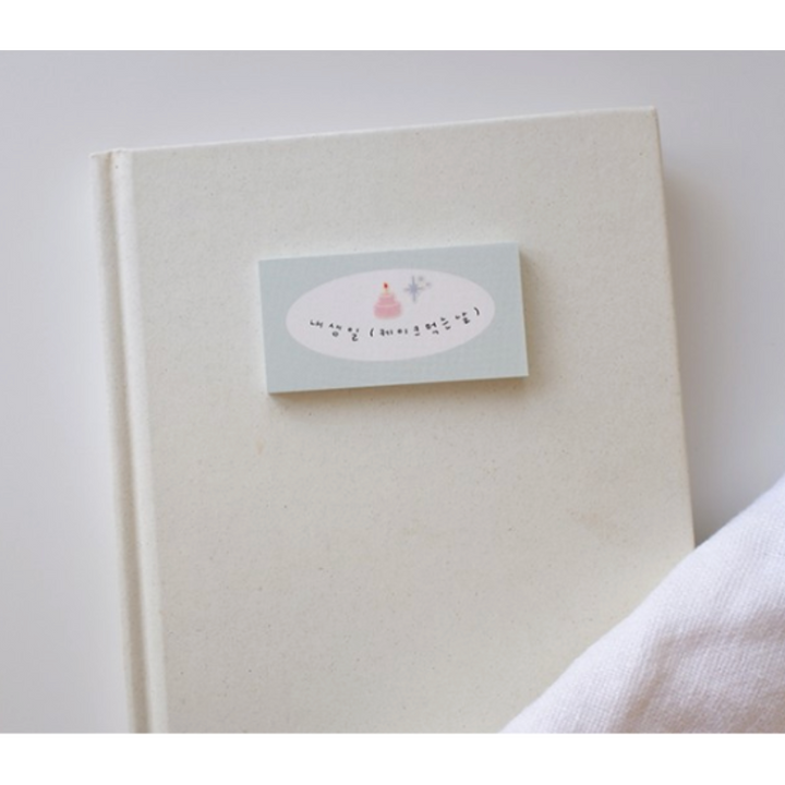 Suatelier Mini Series Sticker - Deco.17 (D-day) — flat lay