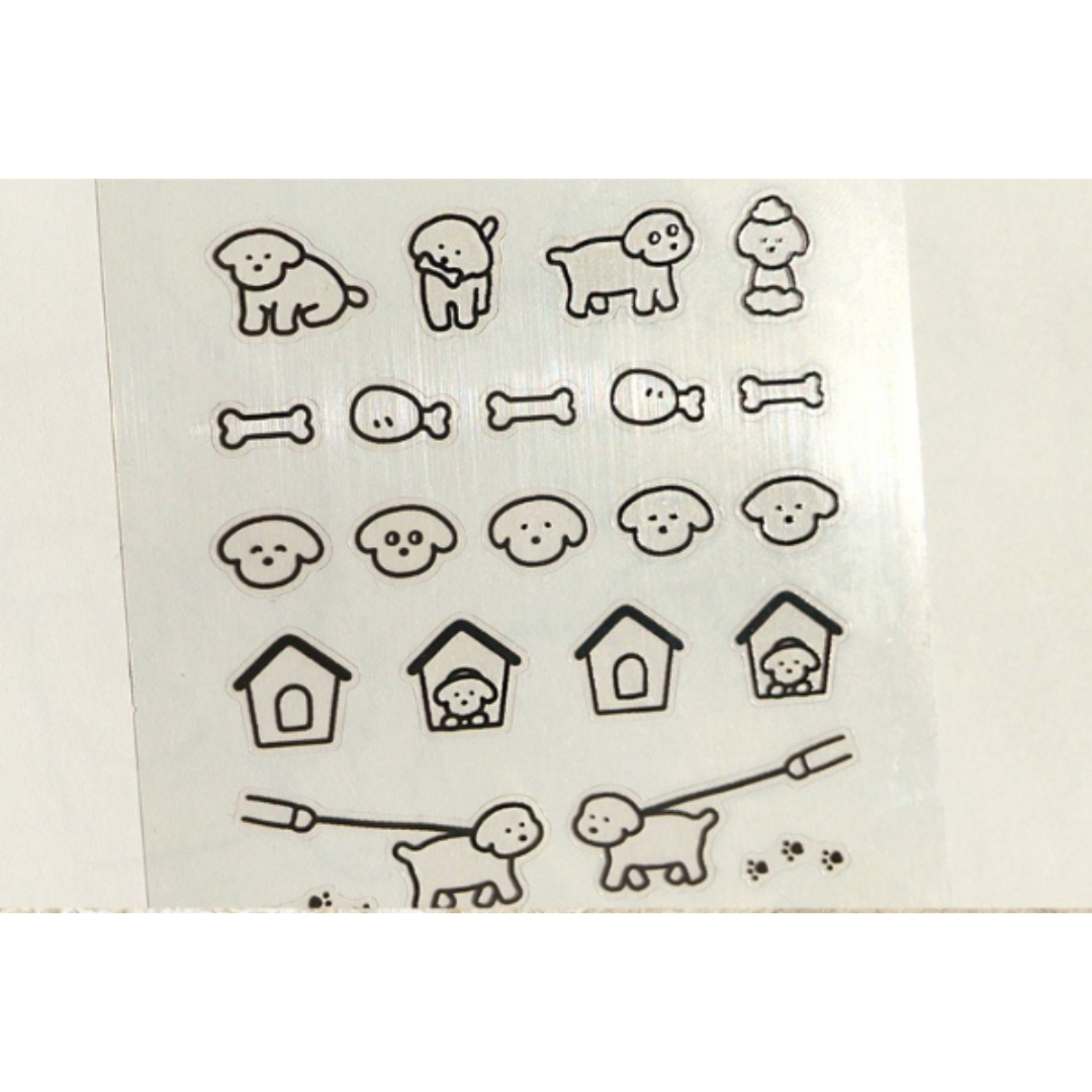 Suatelier Mini Series Sticker - Deco.18 (Dogs.02) — detail view