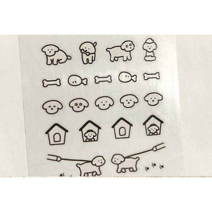 Suatelier Mini Series Sticker - Deco.18 (Dogs.02) — detail view