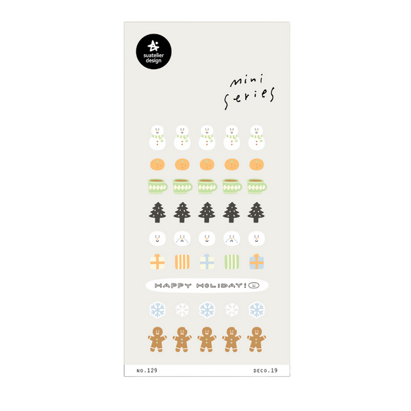 Suatelier Mini Series Sticker - Deco.19 (Christmas) — front view