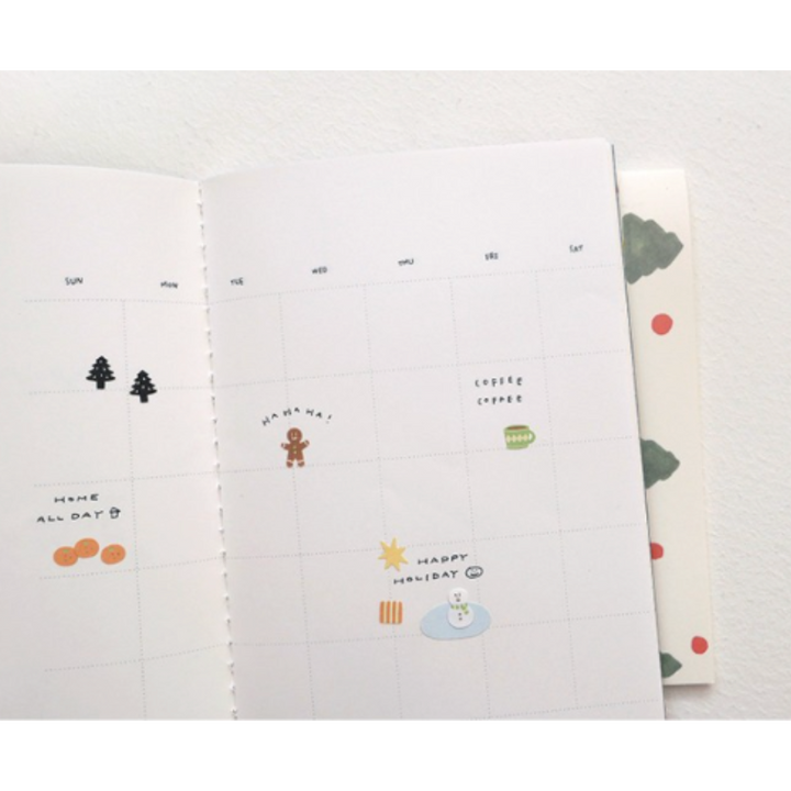 Suatelier Mini Series Sticker - Deco.19 (Christmas) — flat lay