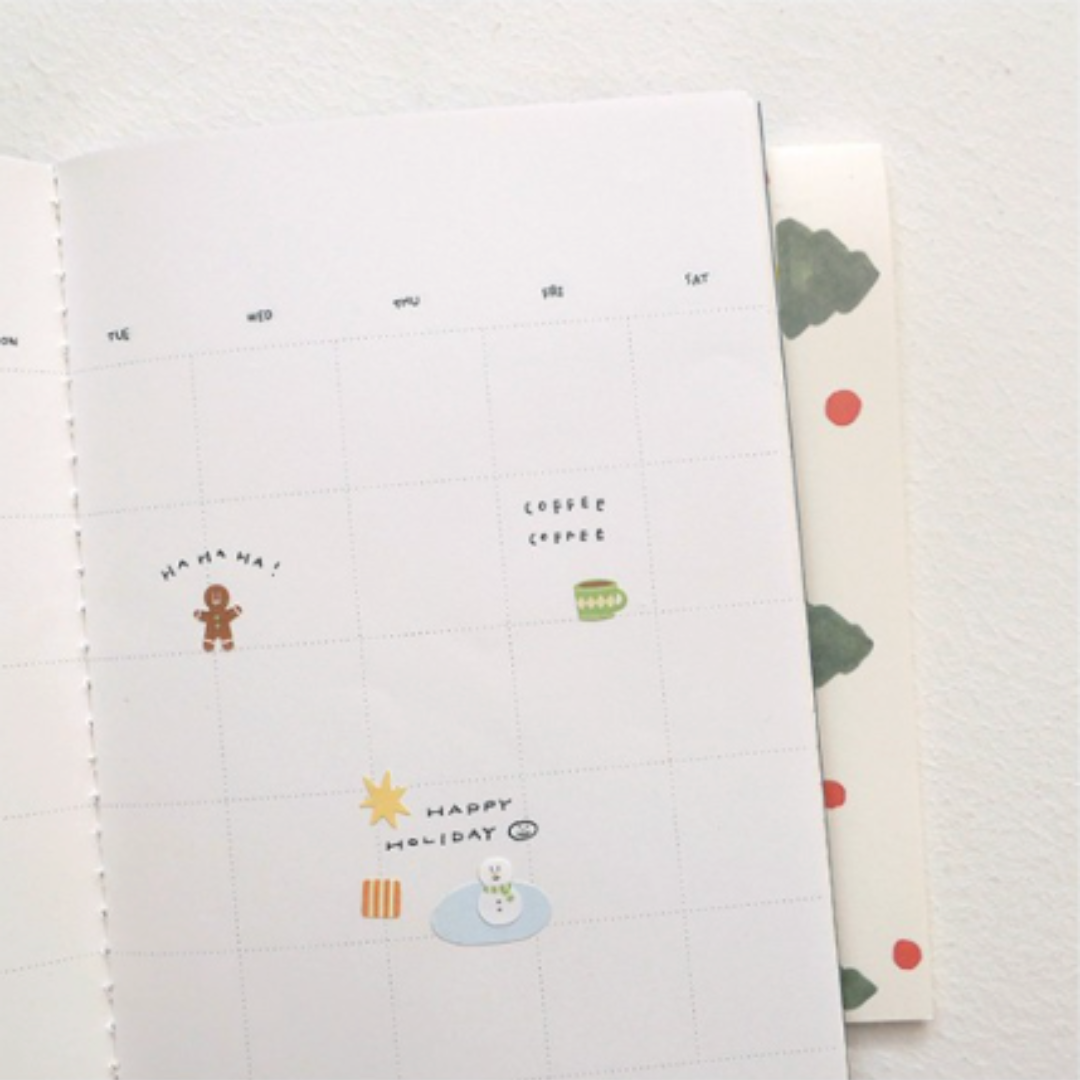 Suatelier Mini Series Sticker - Deco.19 (Christmas) — in use