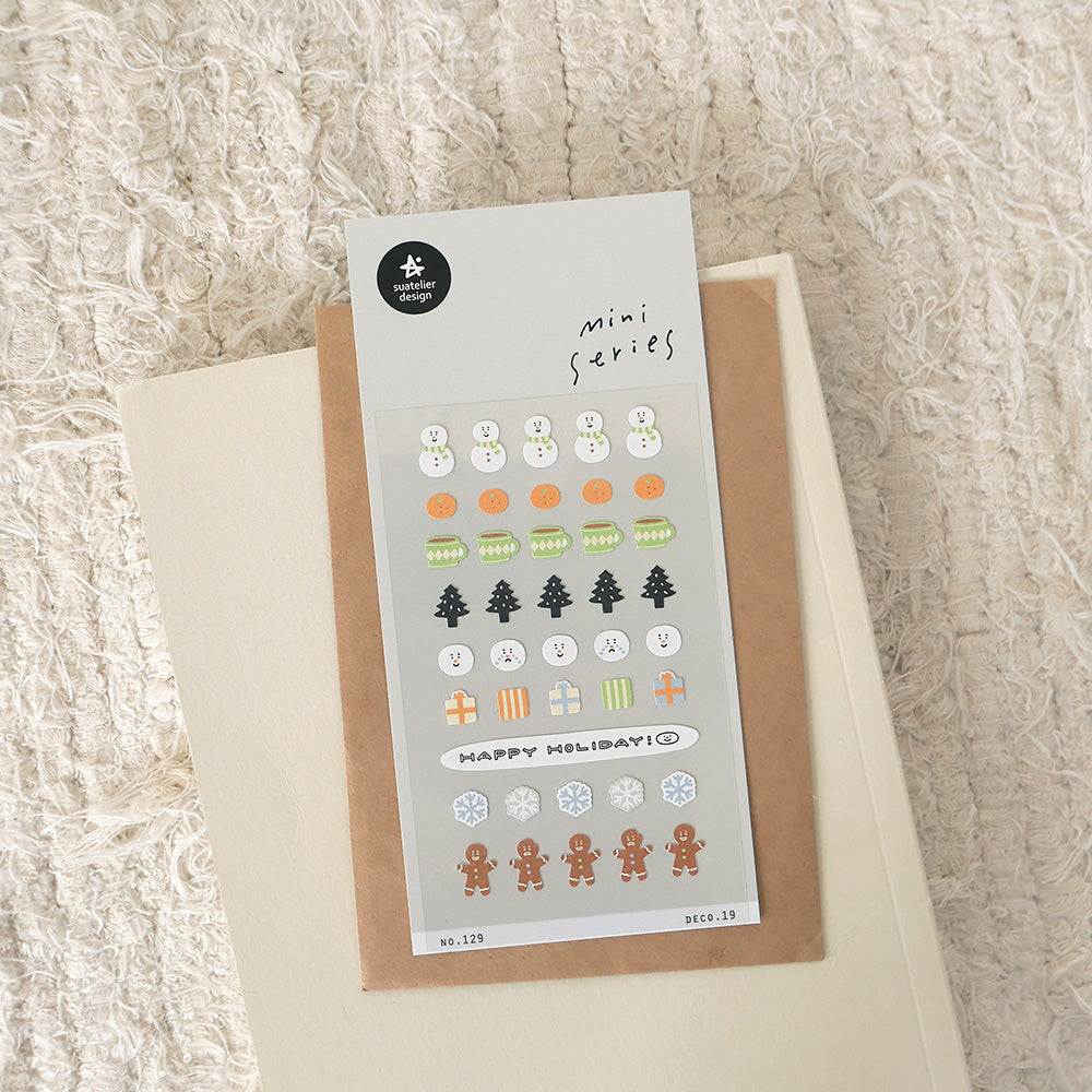 Suatelier Mini Series Sticker - Deco.19 (Christmas) — with packaging