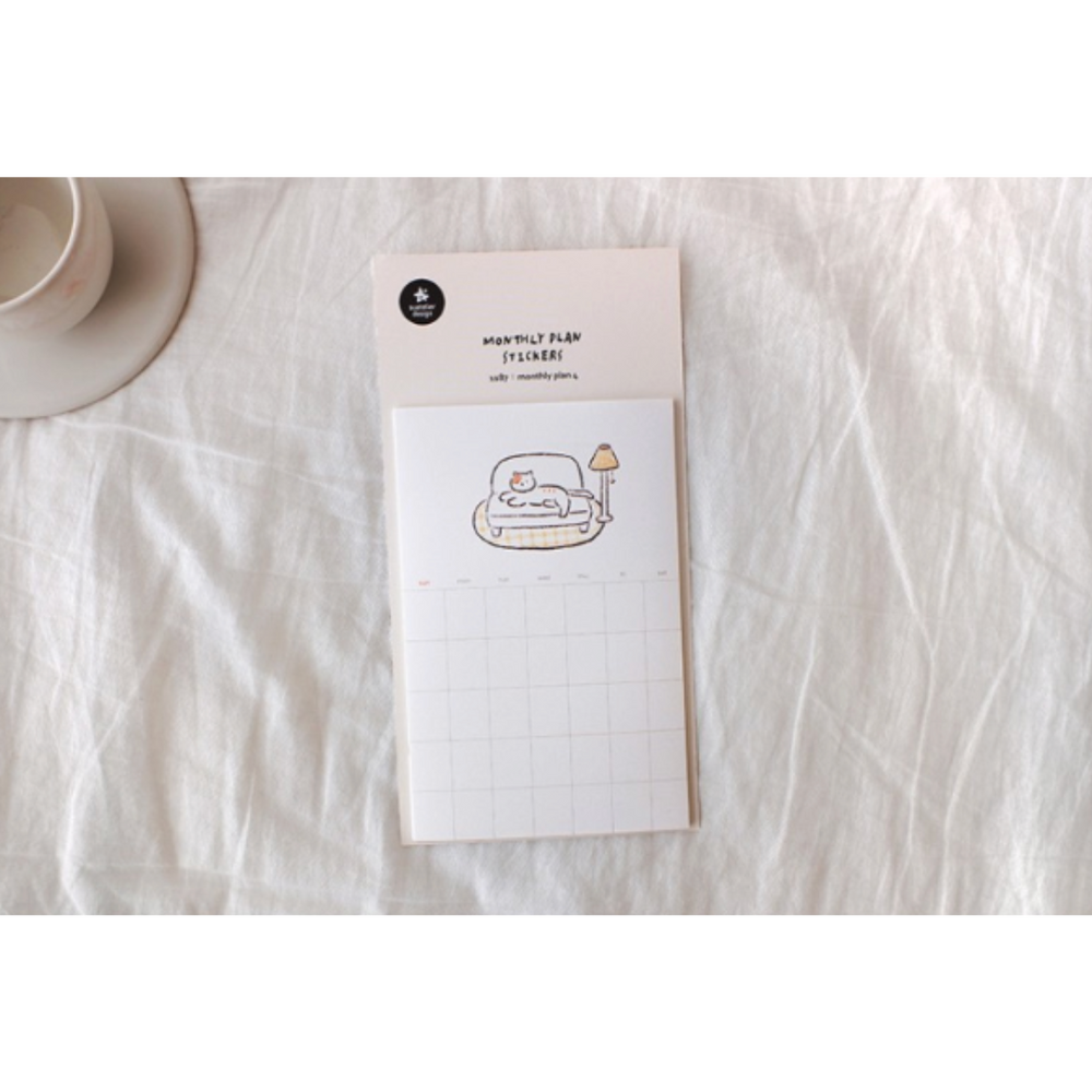 Suatelier Monthly Plan Sticker in Monthly Plan.04 — Suatelier decorative sticker — for journaling, planners and scrapbooking, at Cityluxe Singapore