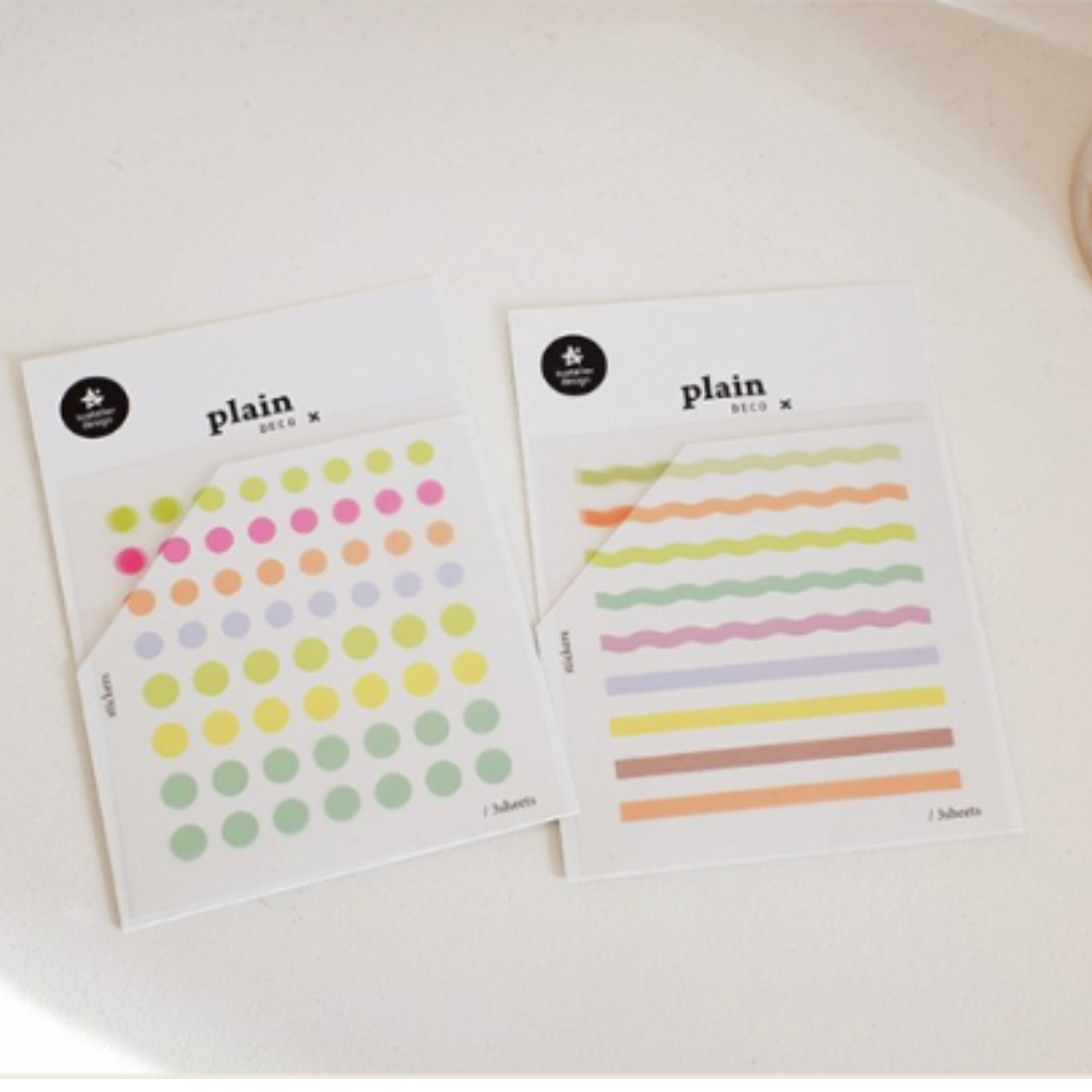 Suatelier Plain Deco Sticker - Plain.78 — in use