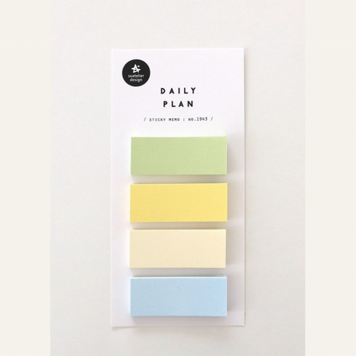 Suatelier Daily Plan Sticky Memo in 32 — Suatelier sticky memo — premium stationery and lifestyle, at Cityluxe Singapore