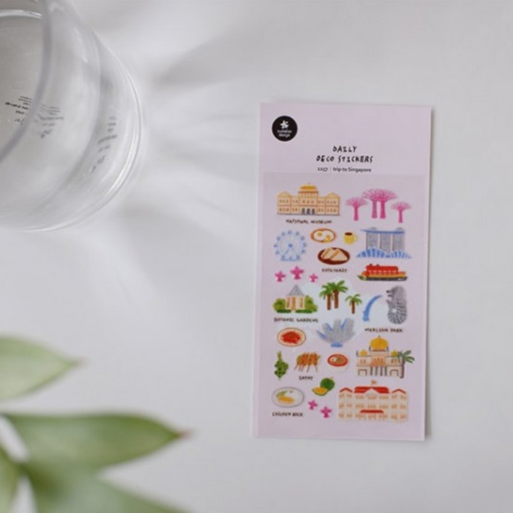 Suatelier Daily Deco Sticker - Trip to Singapore