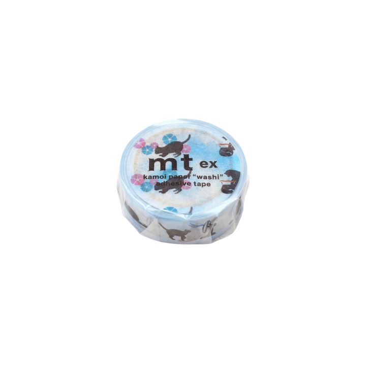 MT EX Washi Tape in Summer Cat — MT Tape washi tape — decorative Japanese paper tape for journaling and craft, at Cityluxe Singapore