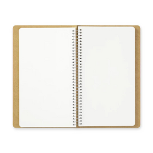 TRAVELER'S COMPANY Spiral Ring Notebook (A5 Slim) Blank MD Paper White