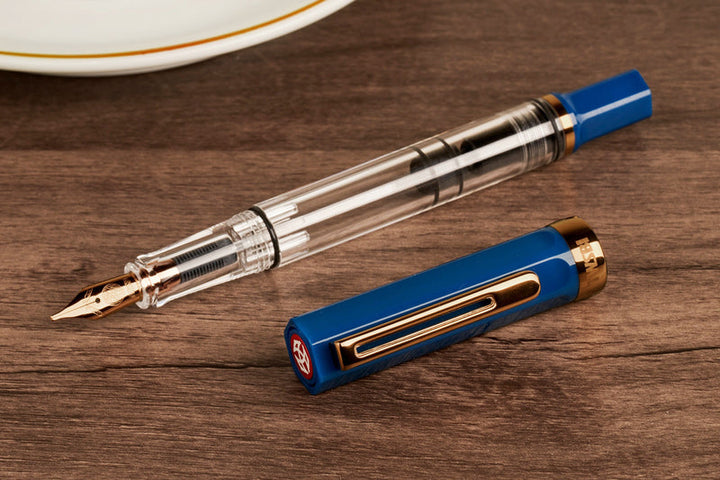 TWSBI ECO Fountain Pen in Indigo Blue with Bronze Trim — TWSBI fountain pen — precision nib writing instrument, at Cityluxe Singapore stationery store